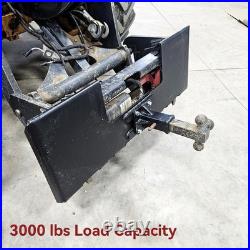 Yitamotor 3 8 Skid Steer Mount Plate 2 Removable Receiver Dark Black